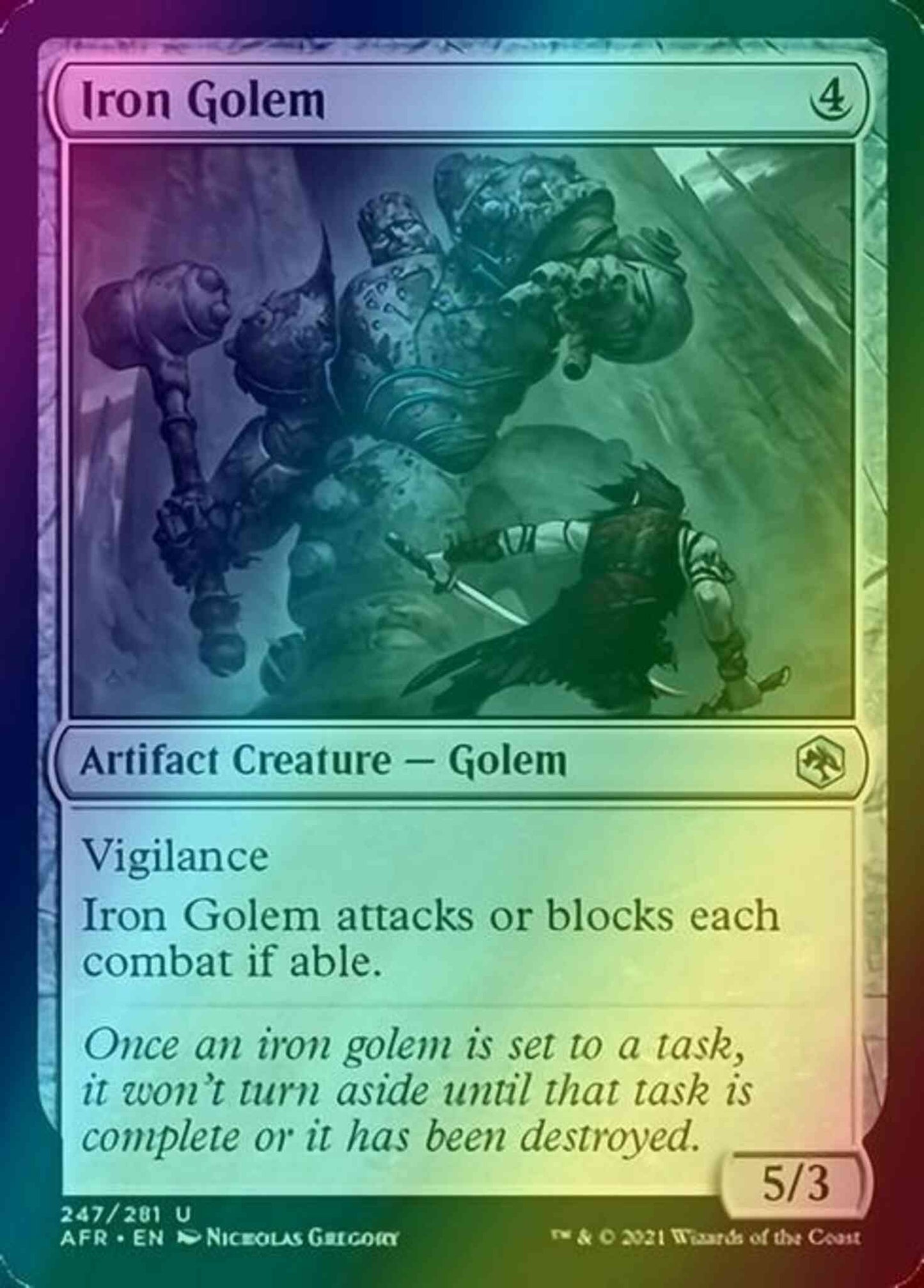 Iron Golem [247] [Adventures In The Forgotten Realms] [Foil]