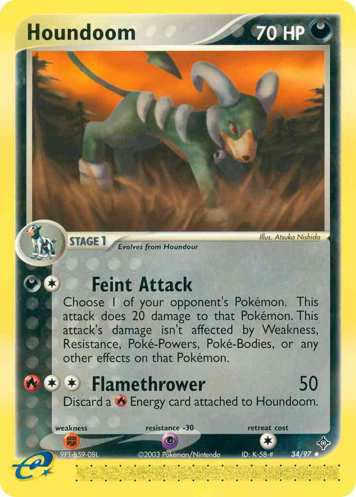 Houndoom - 34/97 - Uncommon [ex3-34] [Reverse Holo]