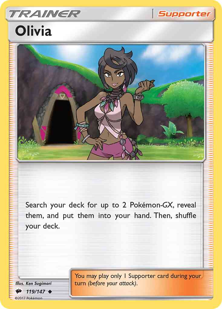 Olivia - 119/147 - Uncommon [sm3-119] [Non-Holo]