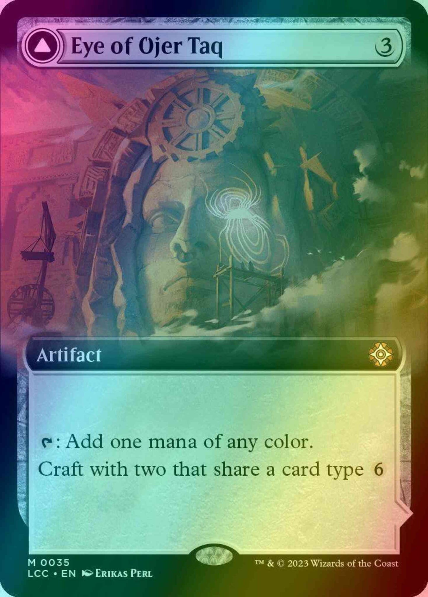 Eye of Ojer Taq // Apex Observatory [35] [Extended Art] [The Lost Caverns of Ixalan: Commander] [Foil]