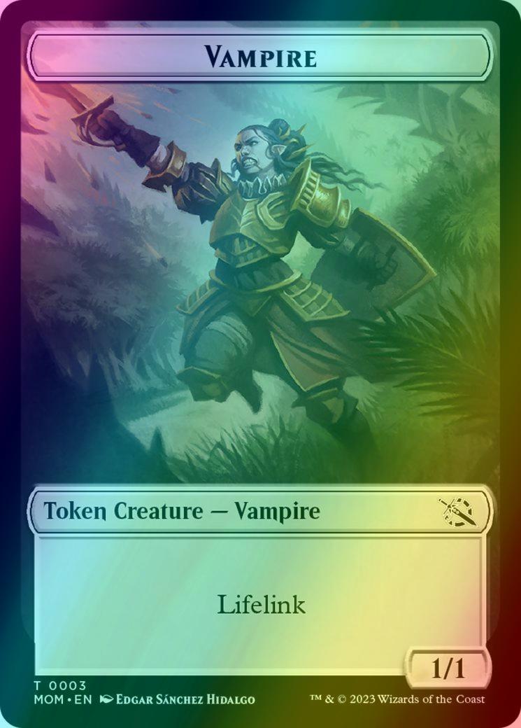 Elemental Token (09) // Vampire Token (03) [March of the Machine: Tokens] [Foil]