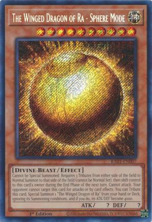 The Winged Dragon of Ra - Sphere Mode - RA01-EN007 - Secret Rare - 1st Edition
