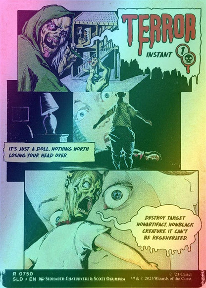 Terror // Terror [0750] [Borderless] [Creepshow] [Secret Lair Drop] [Foil]