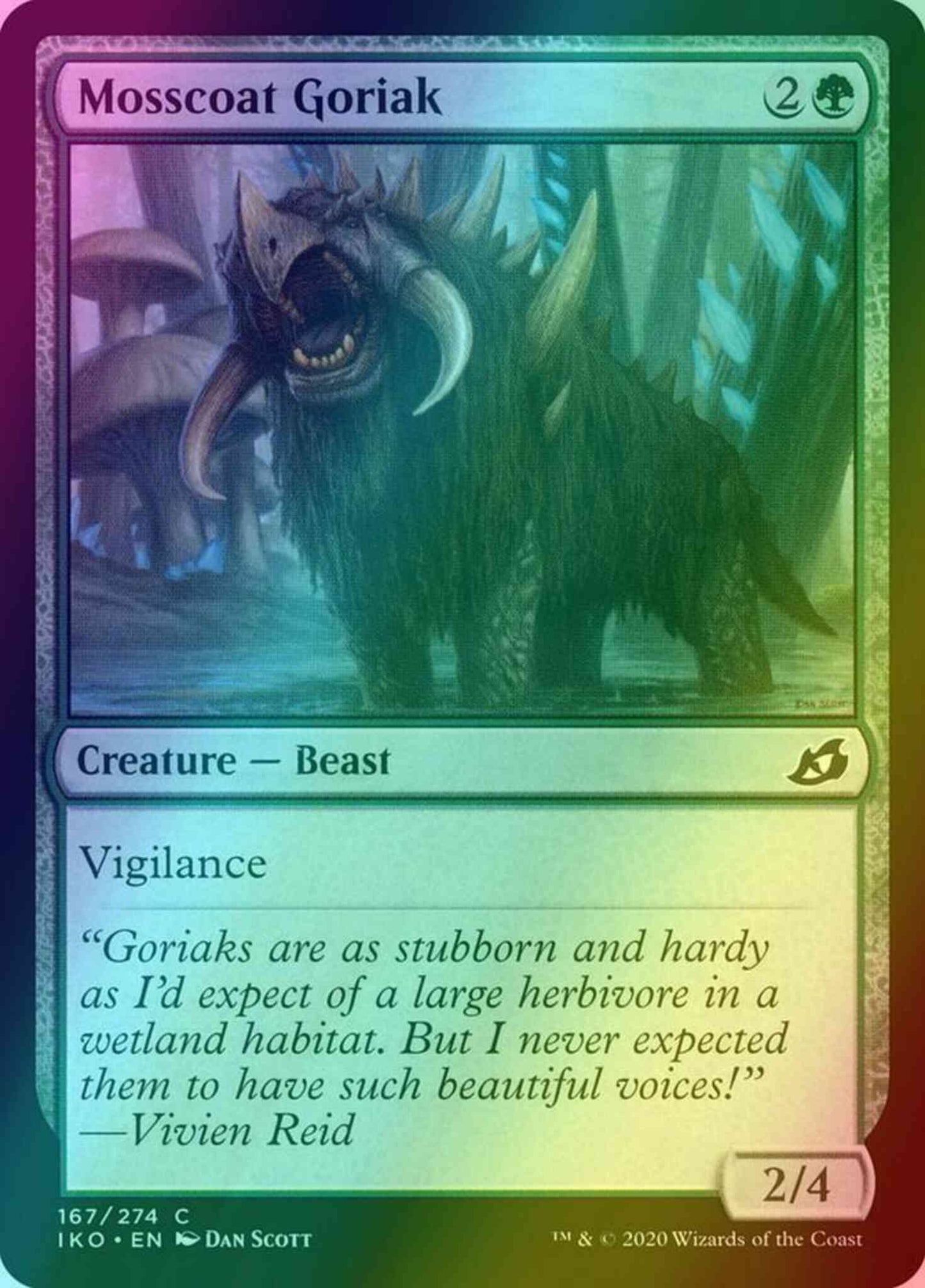 Mosscoat Goriak [167] [Ikoria: Lair of Behemoths] [Foil]