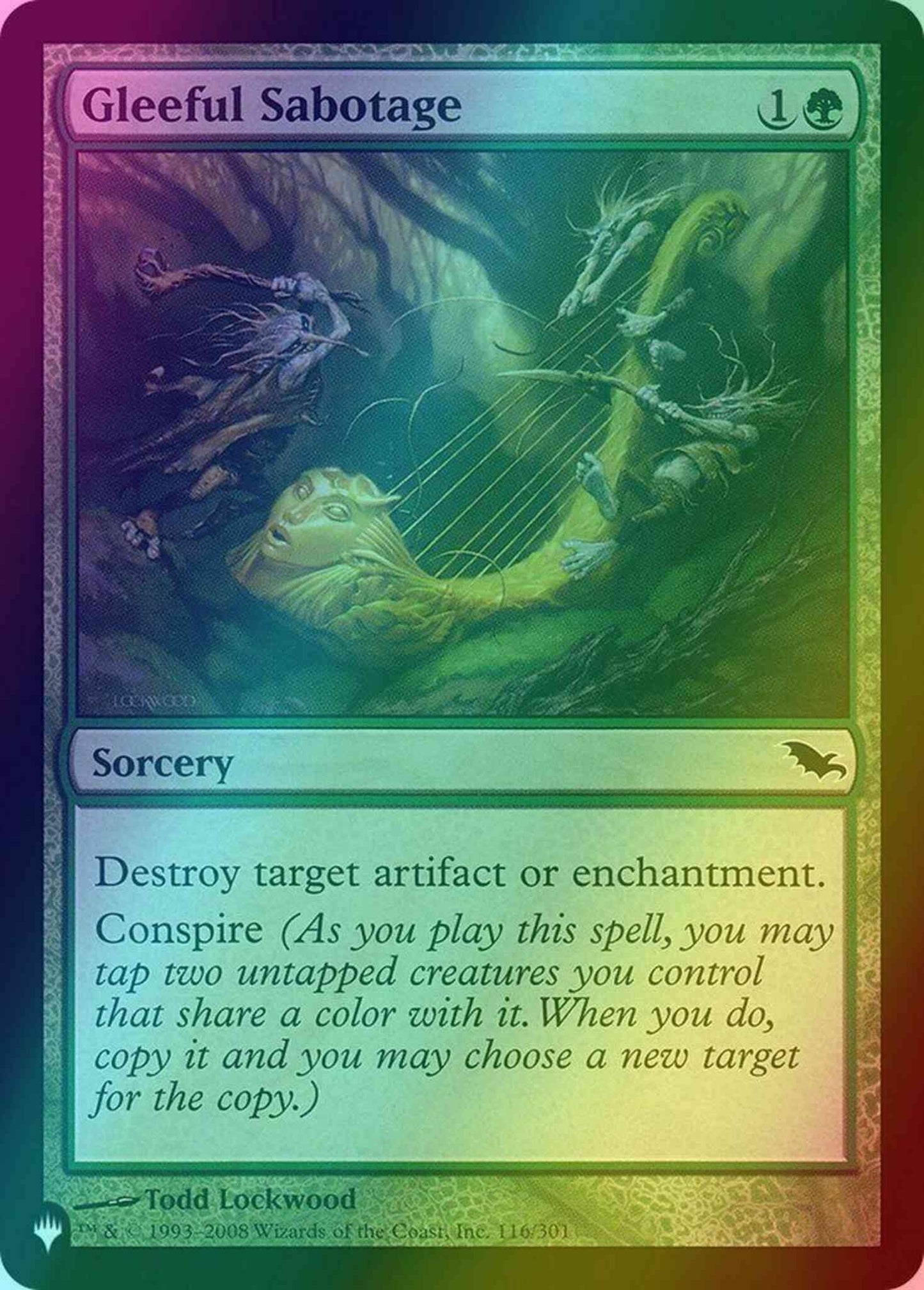 Gleeful Sabotage [SHM-116] [The List] [Foil]