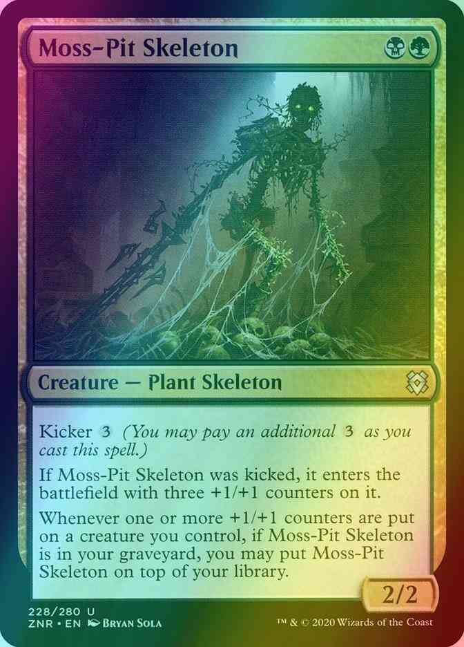 Moss-Pit Skeleton [228] [Zendikar Rising] [Foil]