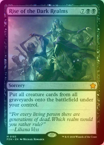 mtg rise of the dark realms final fantasy : Collectibles & Fine Art Put all creature cards from all graveyards onto the battlefield under your control. Rise of the Dark Realms