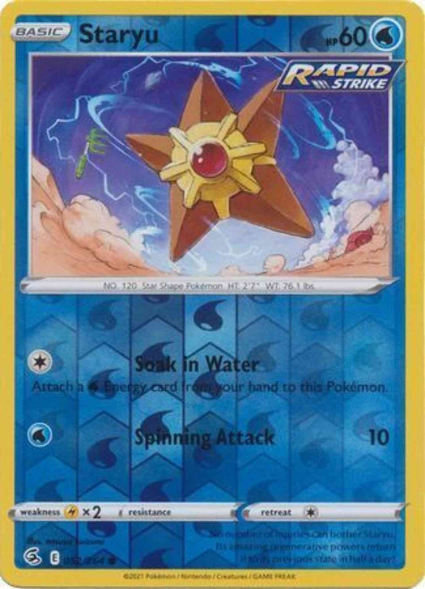 Staryu - 052/264 - Common [SWSH8-052] [Reverse Holo]