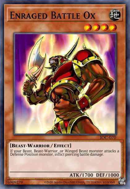 Enraged Battle Ox - BP03-EN011 - Shatterfoil Rare - 1st Edition