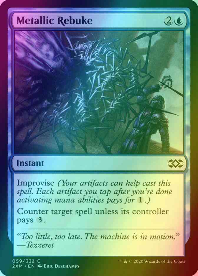 Metallic Rebuke [59] [Double Masters] [Foil]