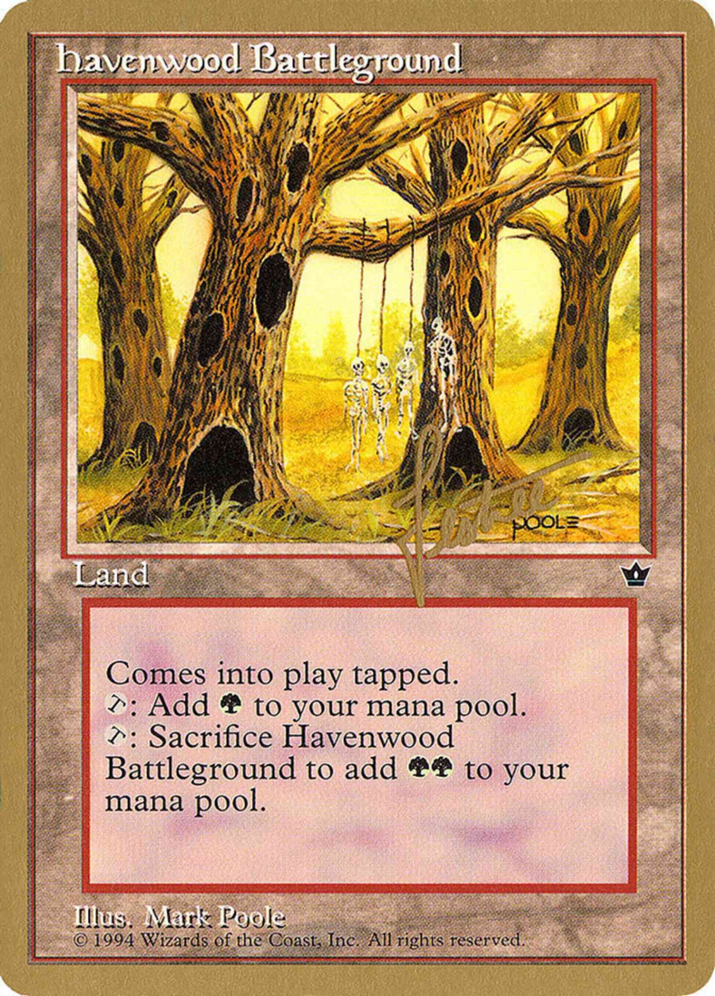 Havenwood Battleground [bl96] [Bertrand Lestree] [Pro Tour Collector Set] [Non-Foil]
