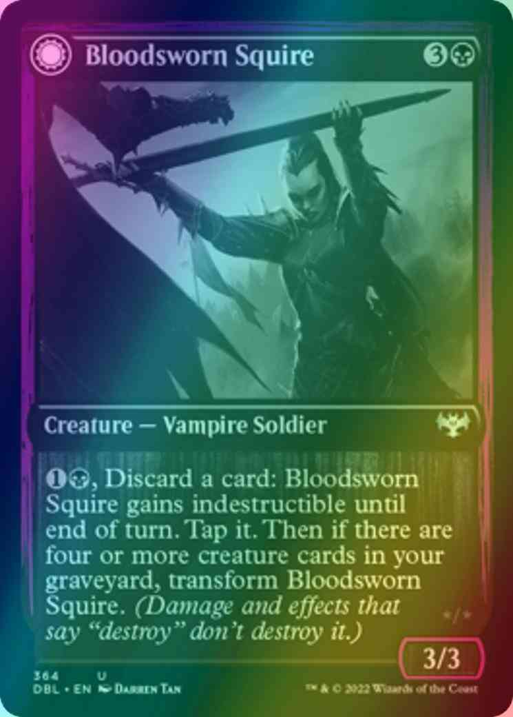 Bloodsworn Squire // Bloodsworn Knight [364] [Innistrad: Double Feature] [Foil]