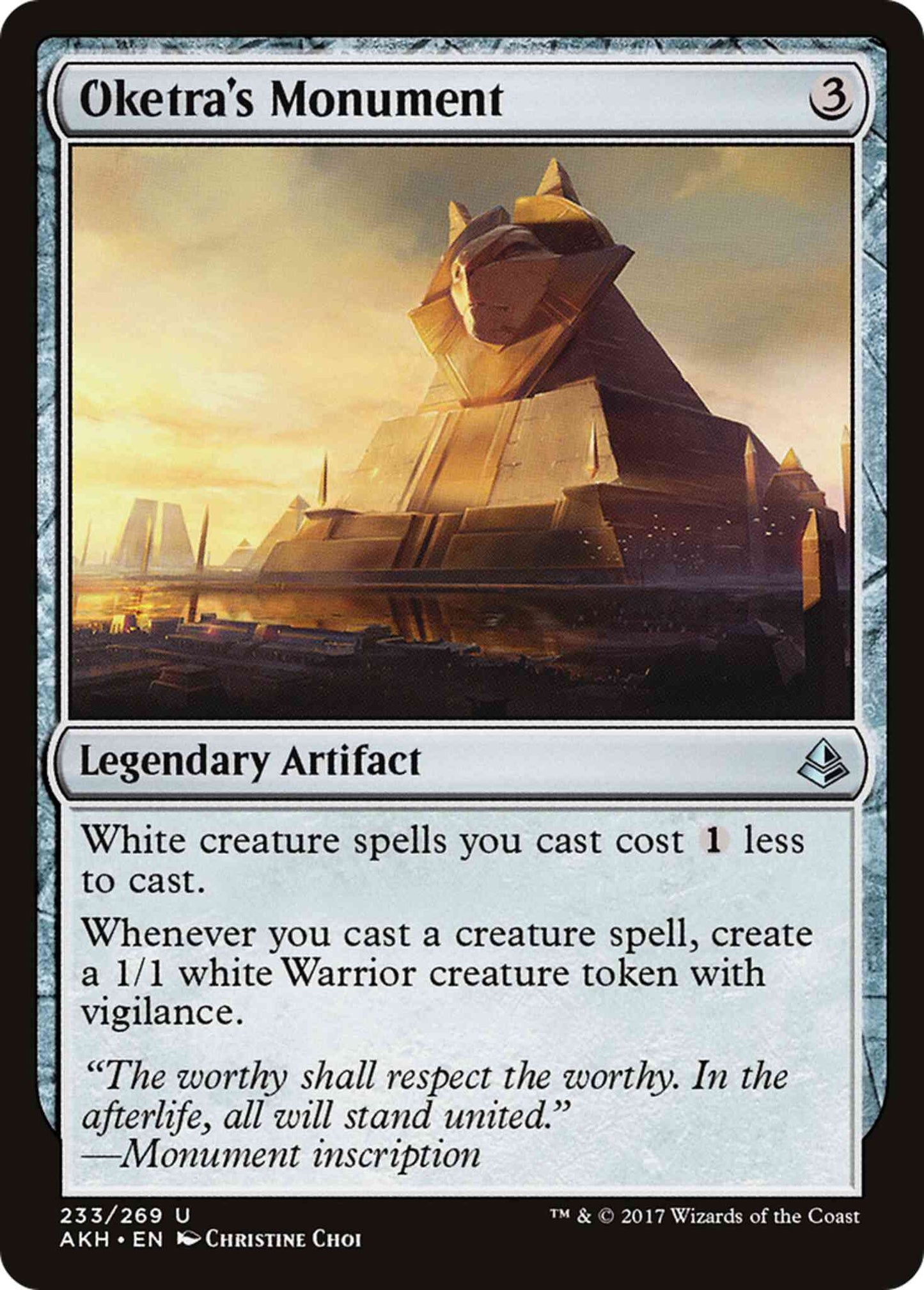 Oketra's Monument [233] [Amonkhet] [Non-Foil]