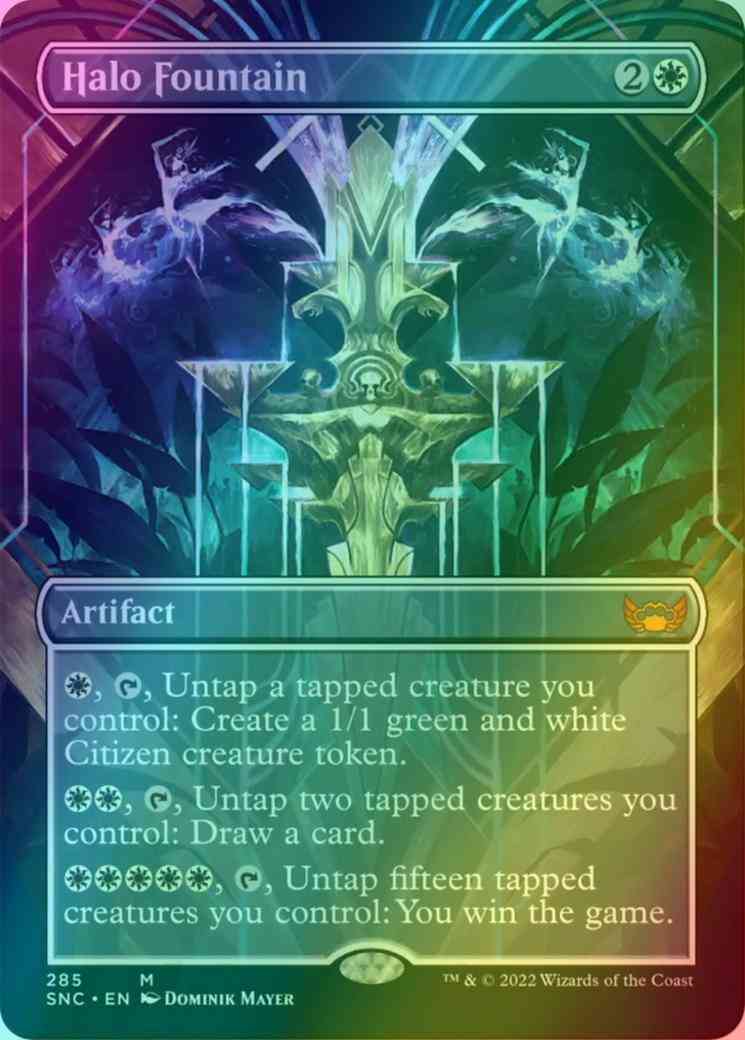 Halo Fountain [285] [Borderless] [Streets of New Capenna] [Foil]