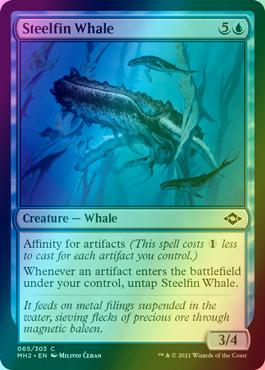 Steelfin Whale [65] [Modern Horizons 2] [Foil]