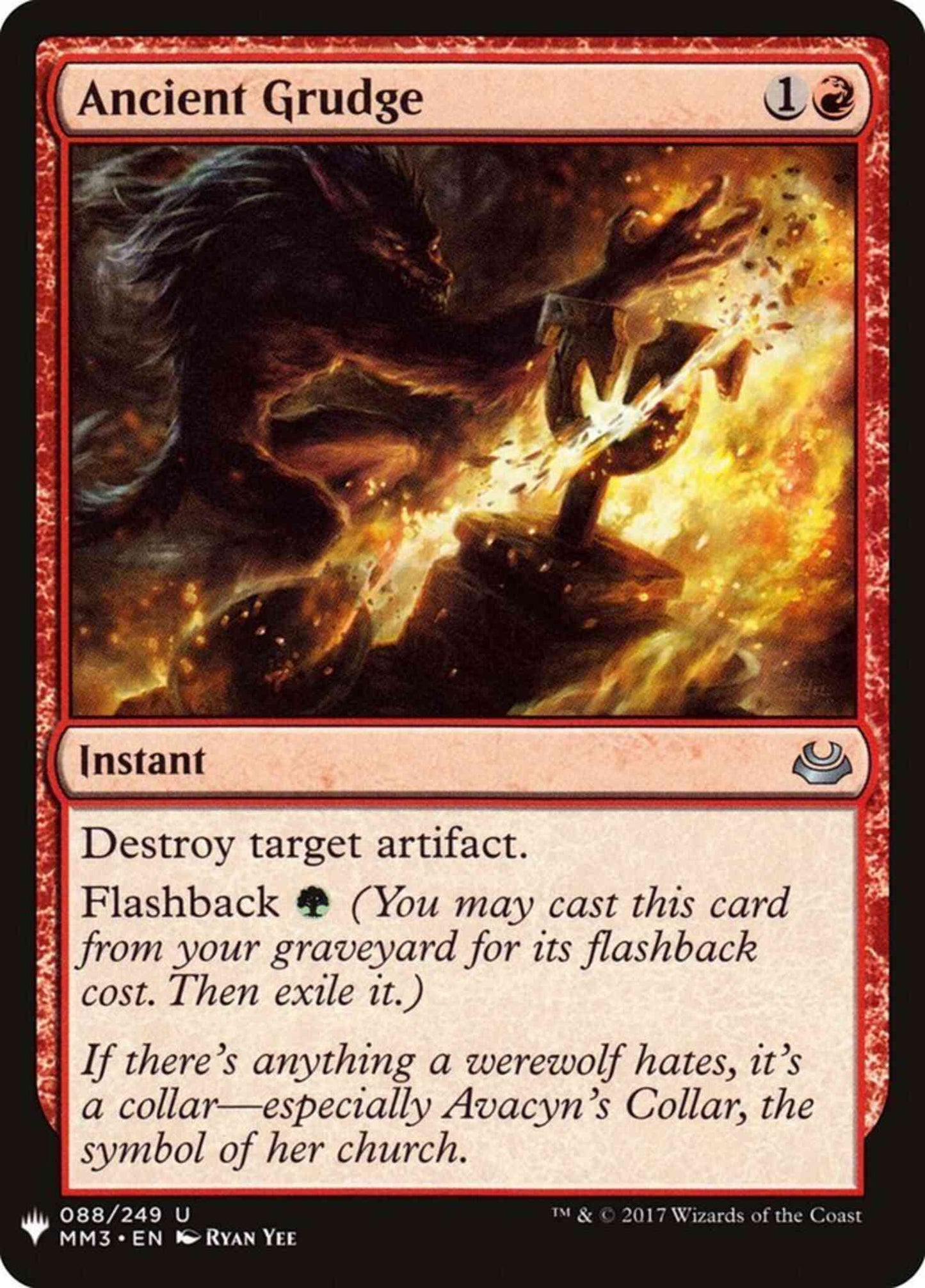 Ancient Grudge [MM3-88] [The List] [Non-Foil]