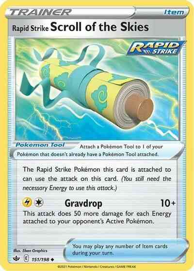 Rapid Strike Scroll of the Skies - 151/198 - Uncommon [swsh6-151] [Non-Holo]
