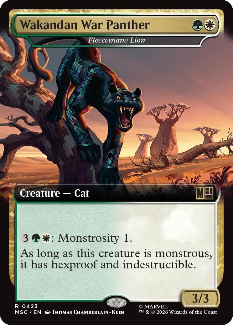 Fleecemane Lion [423] [Extended Art] [Marvel Super Heroes: Commander] [Non-Foil]