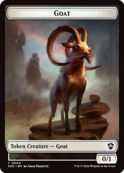 Fungus Beast Token (17) // Goat Token (04) [Secrets of Strixhaven: Commander: Tokens] [Non-Foil]