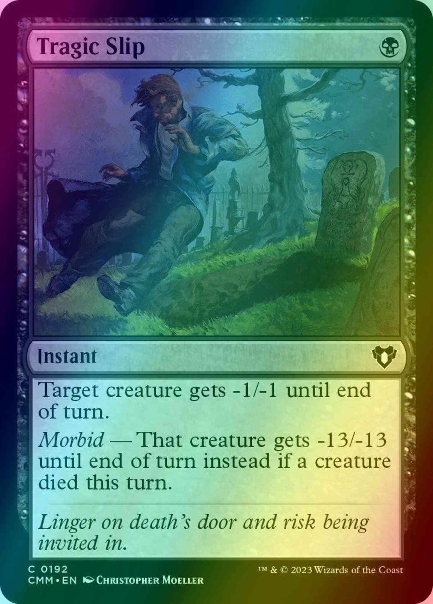 Tragic Slip [192] [Commander Masters] [Foil]