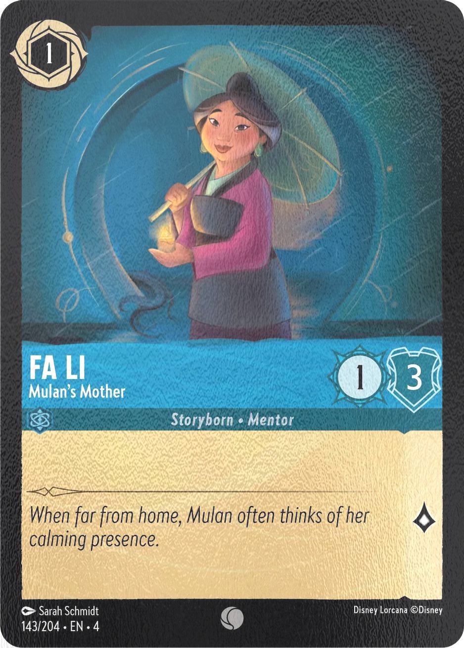 Fa Li - Mulan's Mother - 143/204 [Ursula's Return] [Cold Foil]