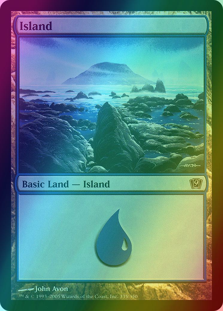 Island [335x] [335] [Ninth Edition] [Foil]