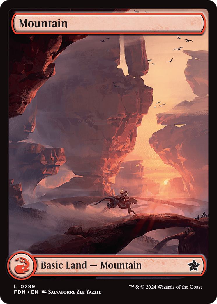 Mountain [289] [Full Art] [Foundations] [Non-Foil]