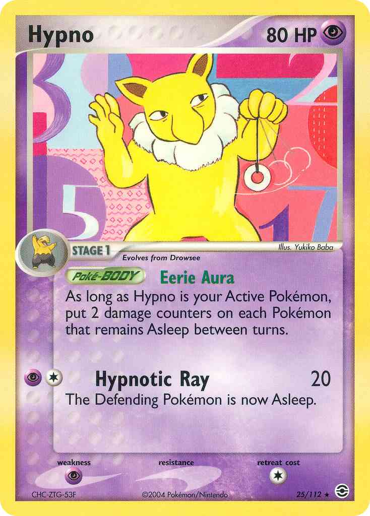 Hypno - 25/112 - Rare [ex6-25] [Reverse Holo]