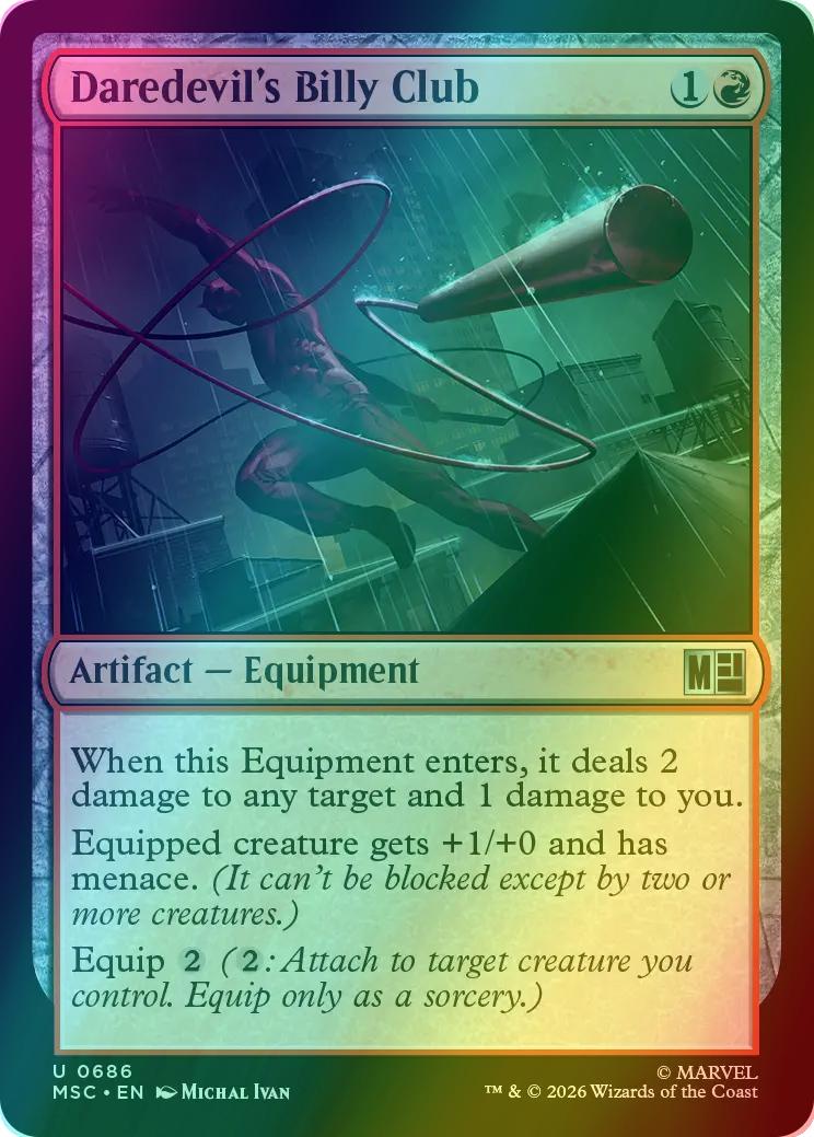 Daredevil's Billy Club [686] [Jumpstart] [Marvel Super Heroes: Commander] [Foil]
