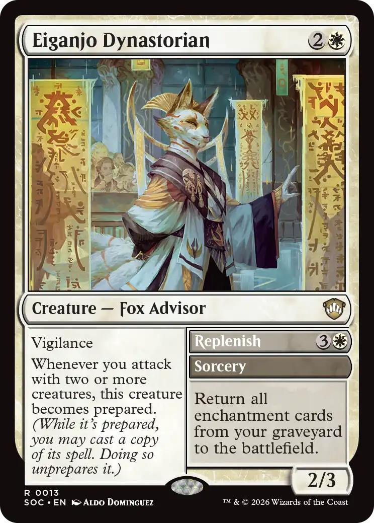Eiganjo Dynastorian // Replenish [13] [Secrets of Strixhaven: Commander] [Non-Foil]