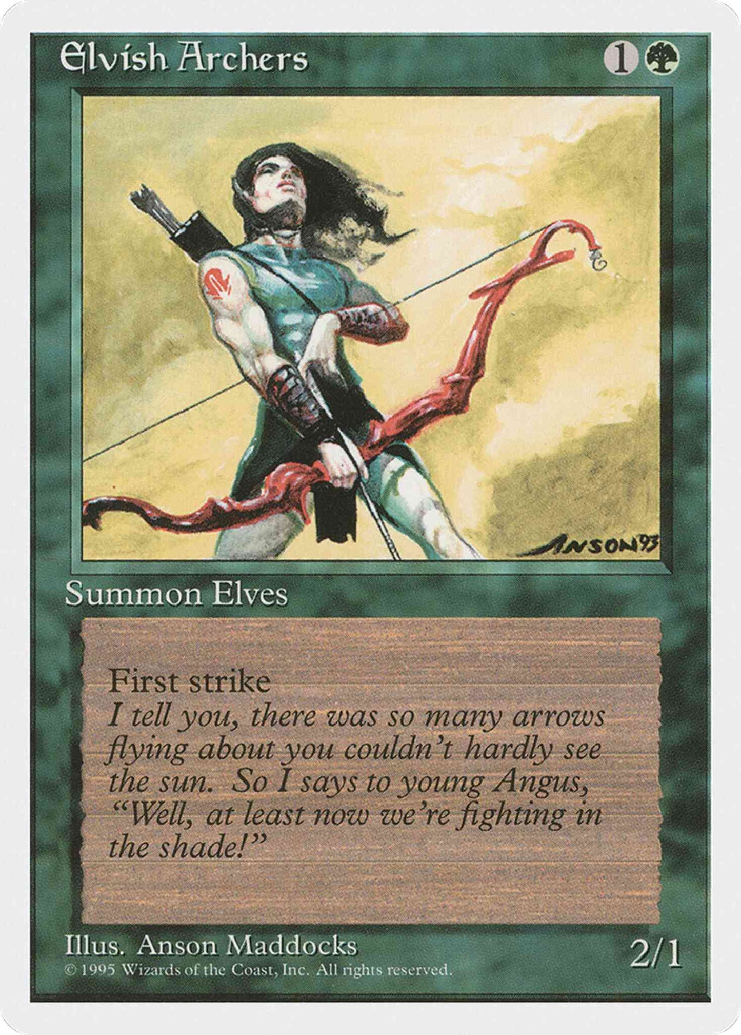 Elvish Archers [243] [Fourth Edition] [Non-Foil]