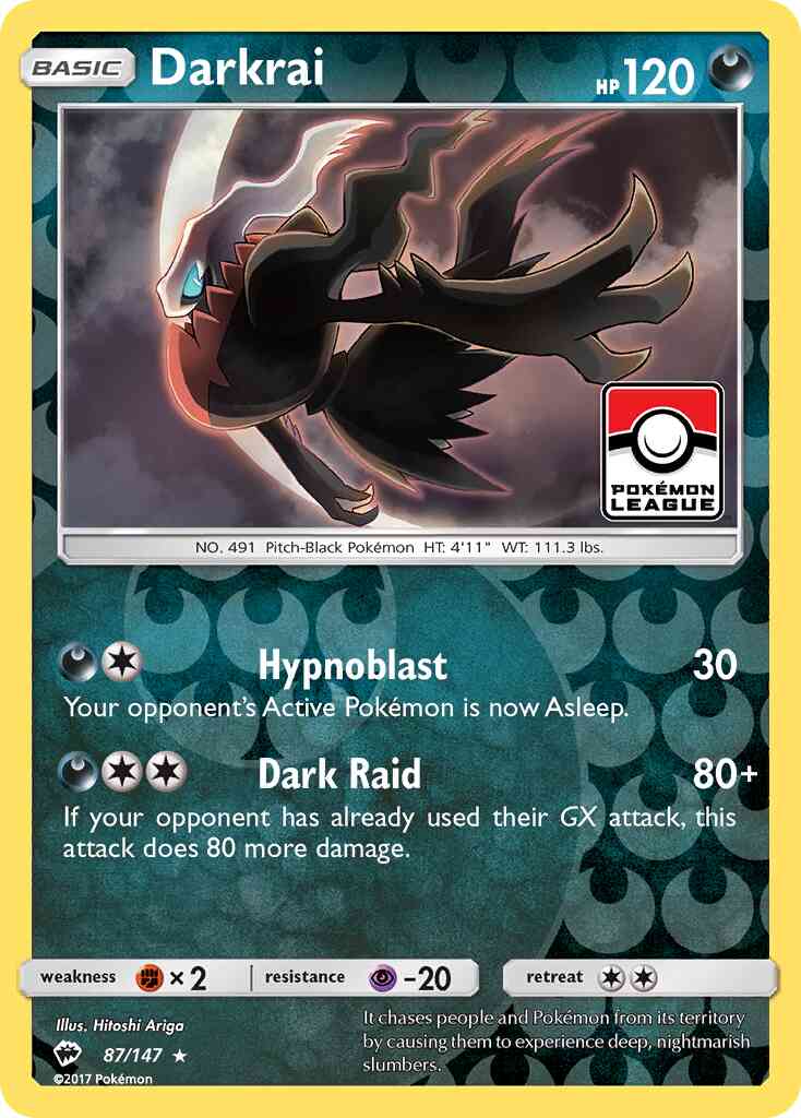 Darkrai - 87/147 - Rare Holo [sm3-87] [Holo]
