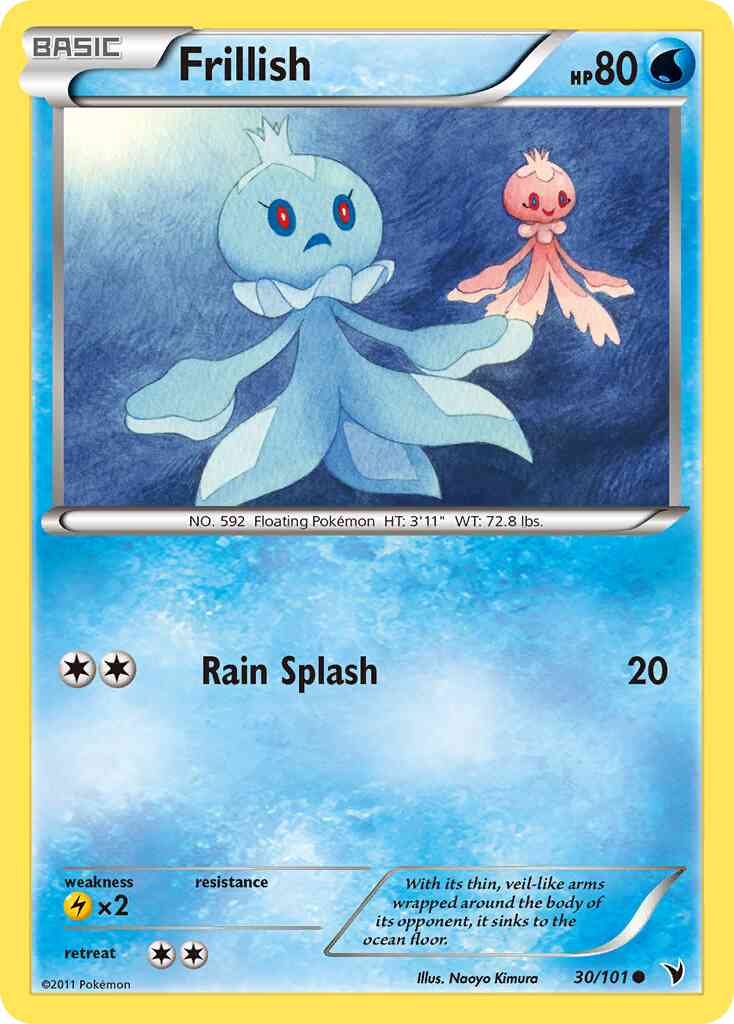 Frillish - 30/101 - Common [bw3-30] [Reverse Holo]