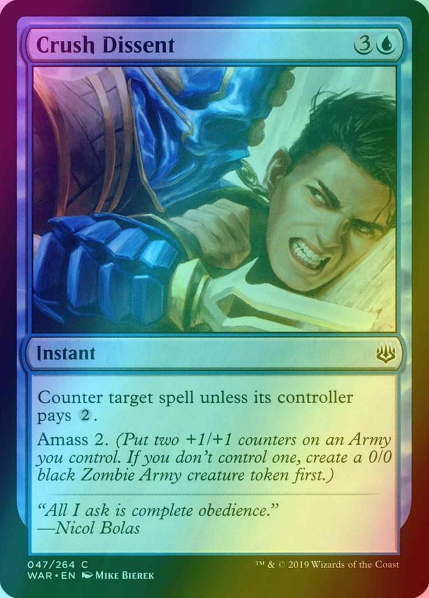 Crush Dissent [47] [War of the Spark] [Foil]