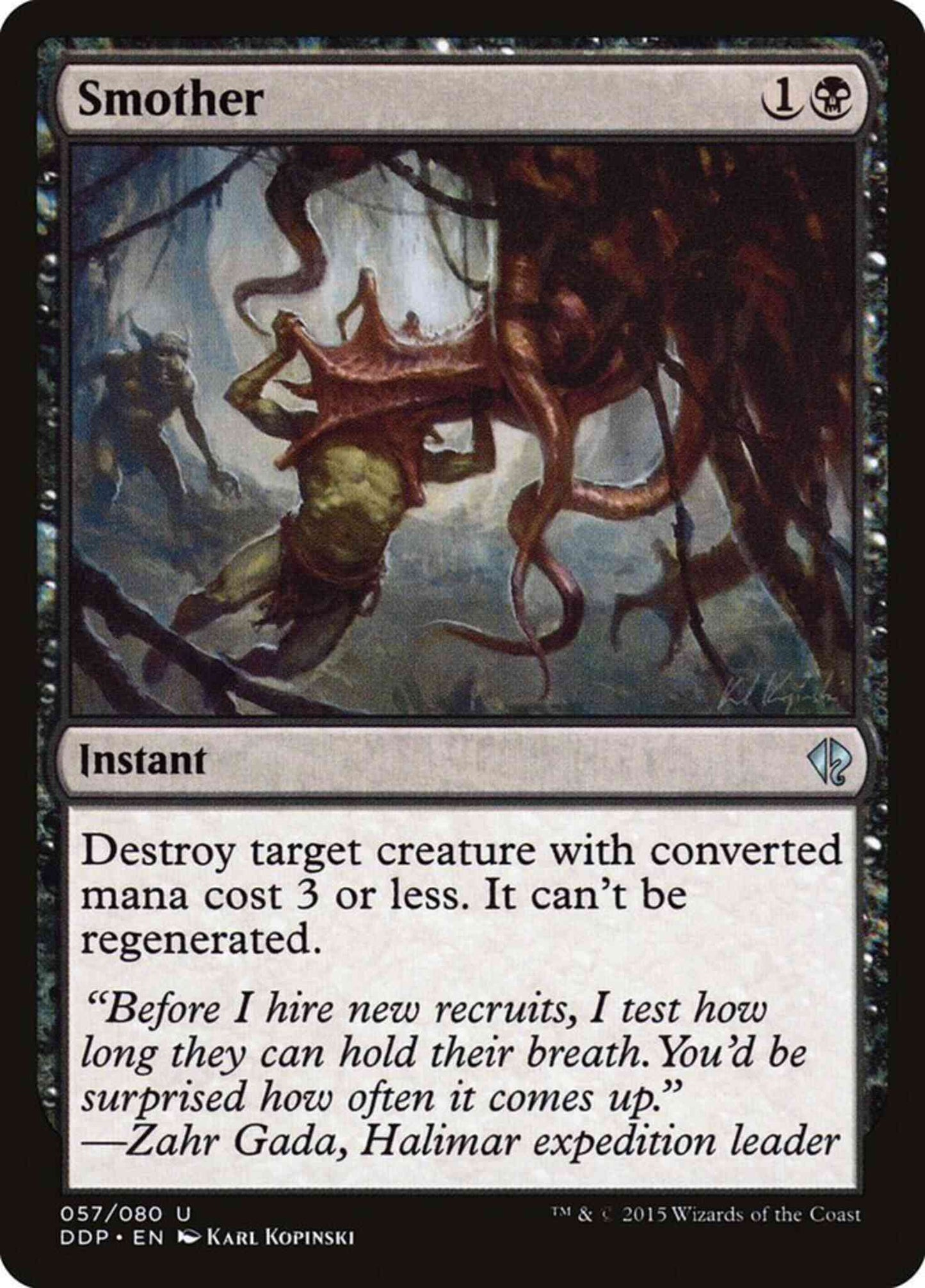 Smother [57] [Duel Decks Zendikar vs Eldrazi] [Non-Foil]