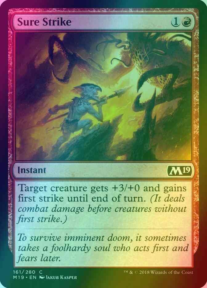 Sure Strike [161] [Core Set 2019] [Foil]