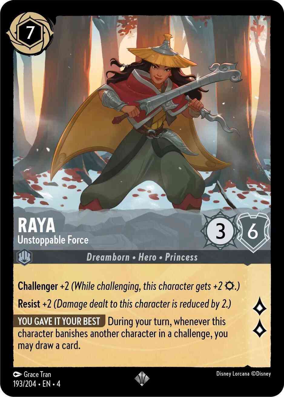 Raya - Unstoppable Force - 193/204 [Ursula's Return] [Non-Foil]