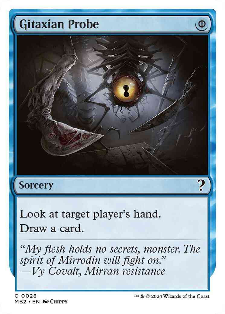 Gitaxian Probe [28] [White Border] [Mystery Booster 2] [Non-Foil]