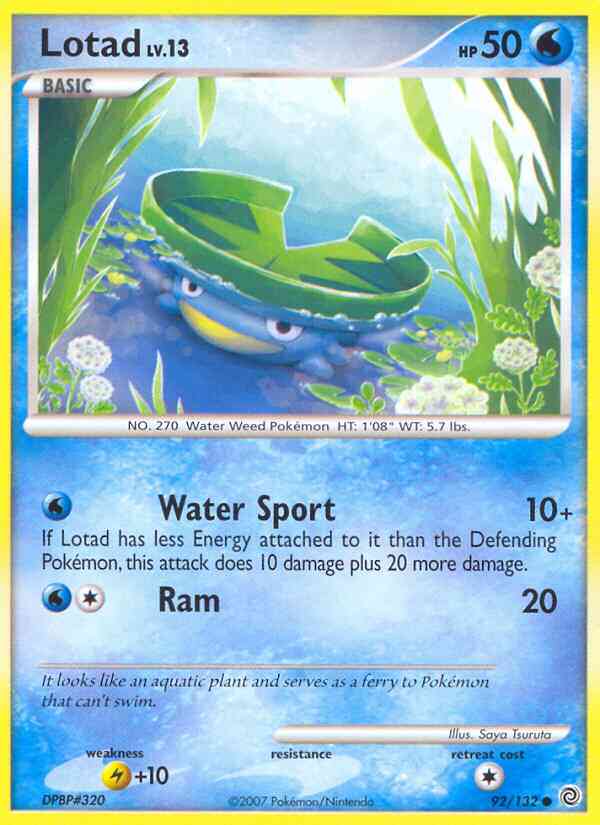 Lotad - 92/132 - Common [dp3-92] [Reverse Holo]