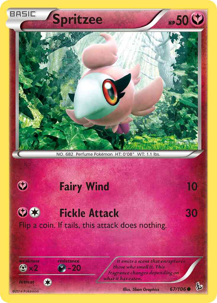 Spritzee - 67/106 - Common [xy2-67] [Reverse Holo]