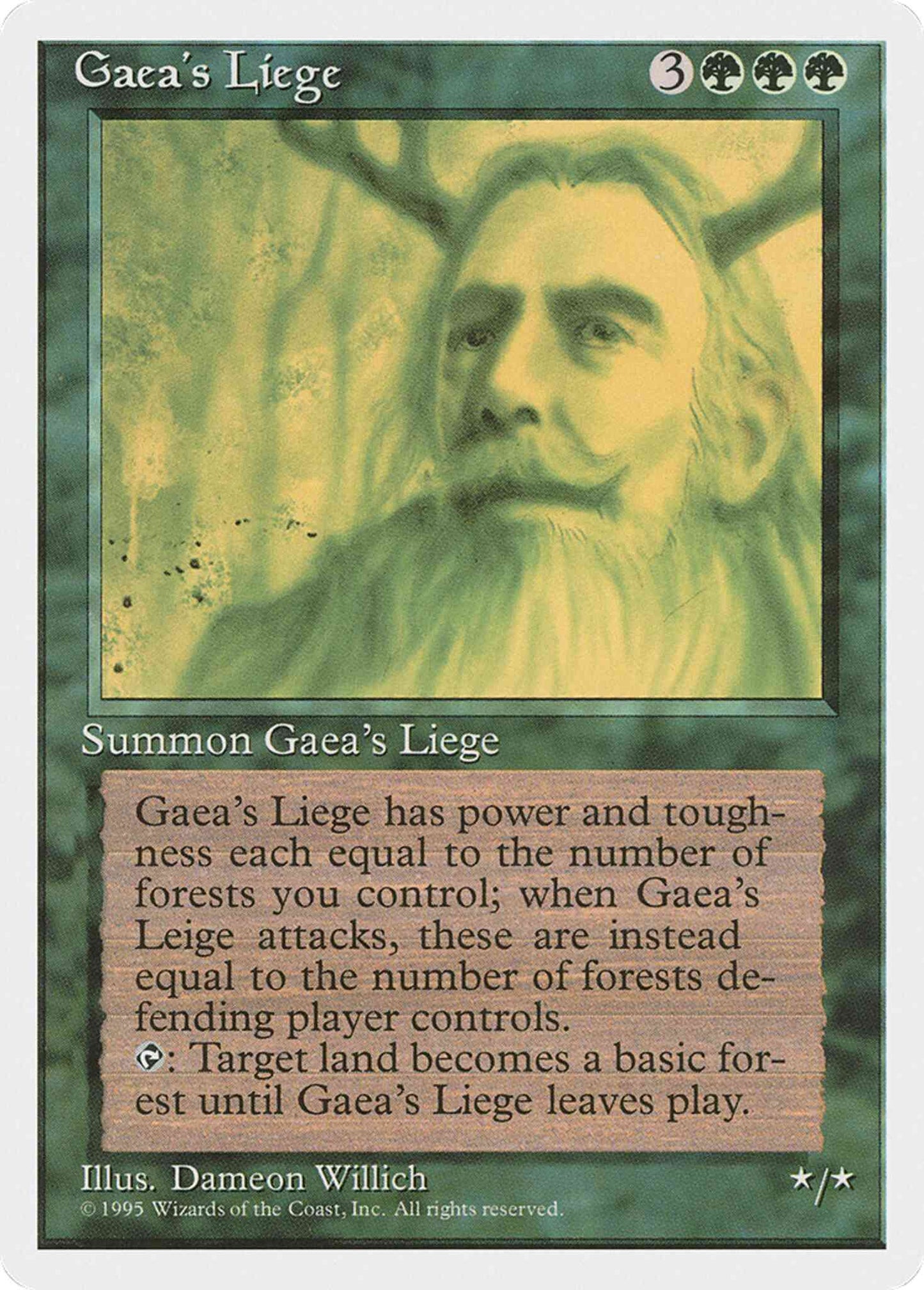 Gaea's Liege [247] [Fourth Edition] [Non-Foil]