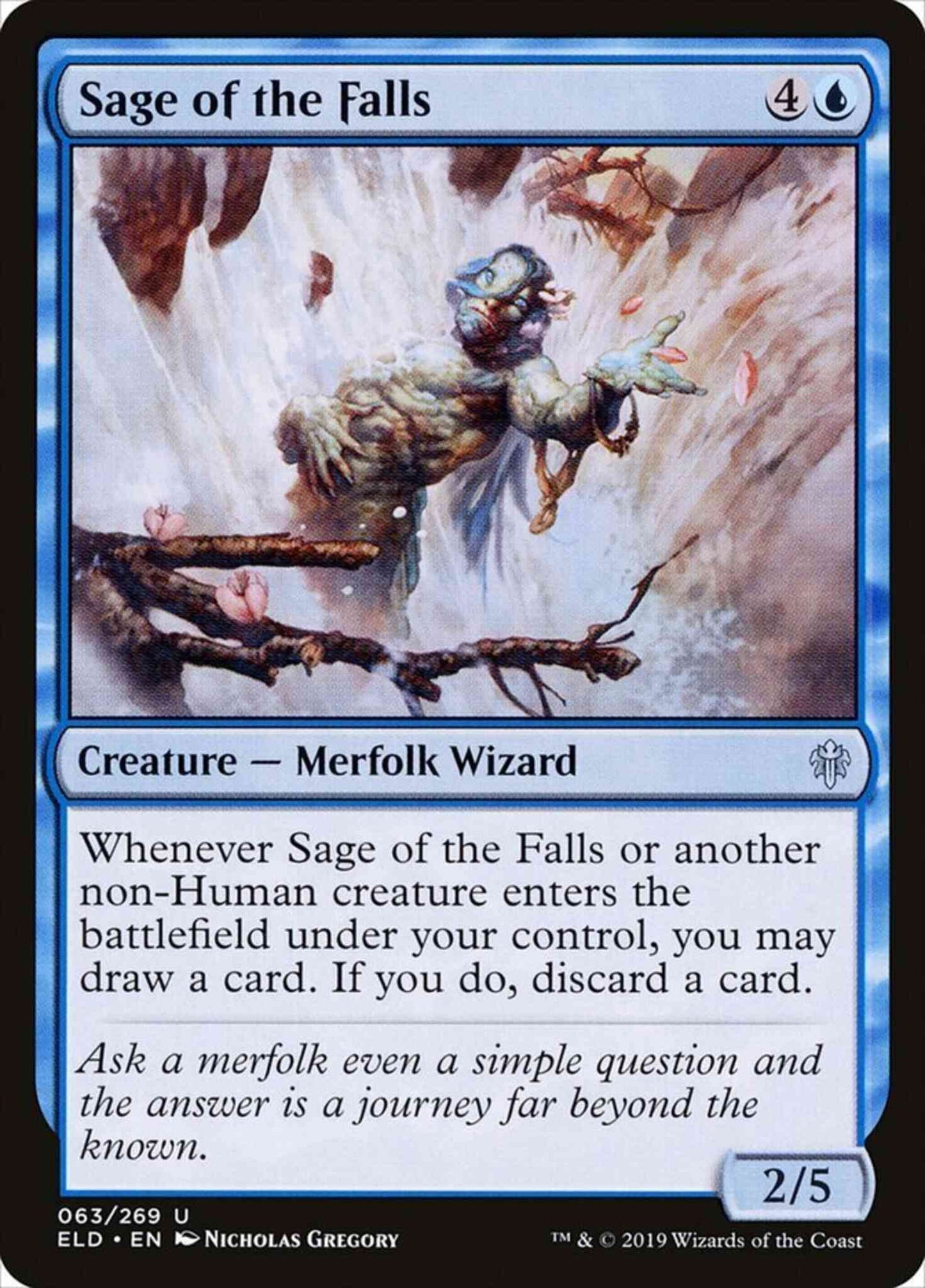 Sage of the Falls [63] [Throne of Eldraine] [Non-Foil]