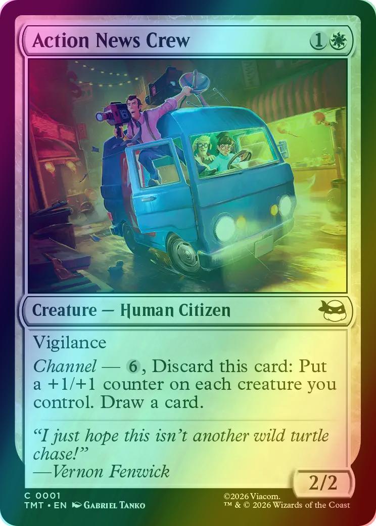 Action News Crew [1] [Teenage Mutant Ninja Turtles] [Foil]