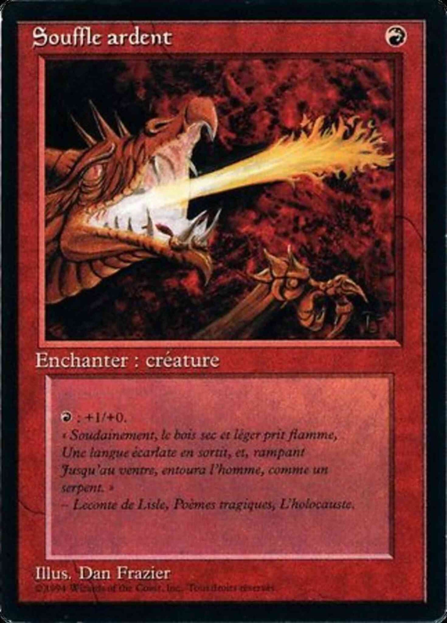 Firebreathing - French [151] [Foreign Black Border: French] [Non-Foil]