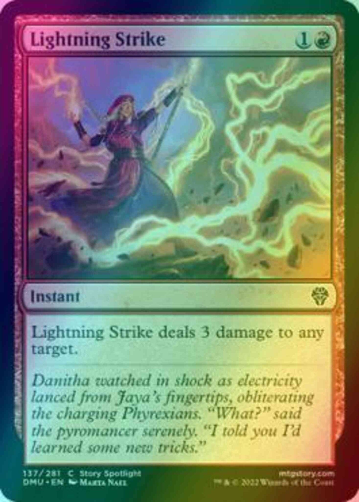 Lightning Strike [137] [Dominaria United] [Foil]