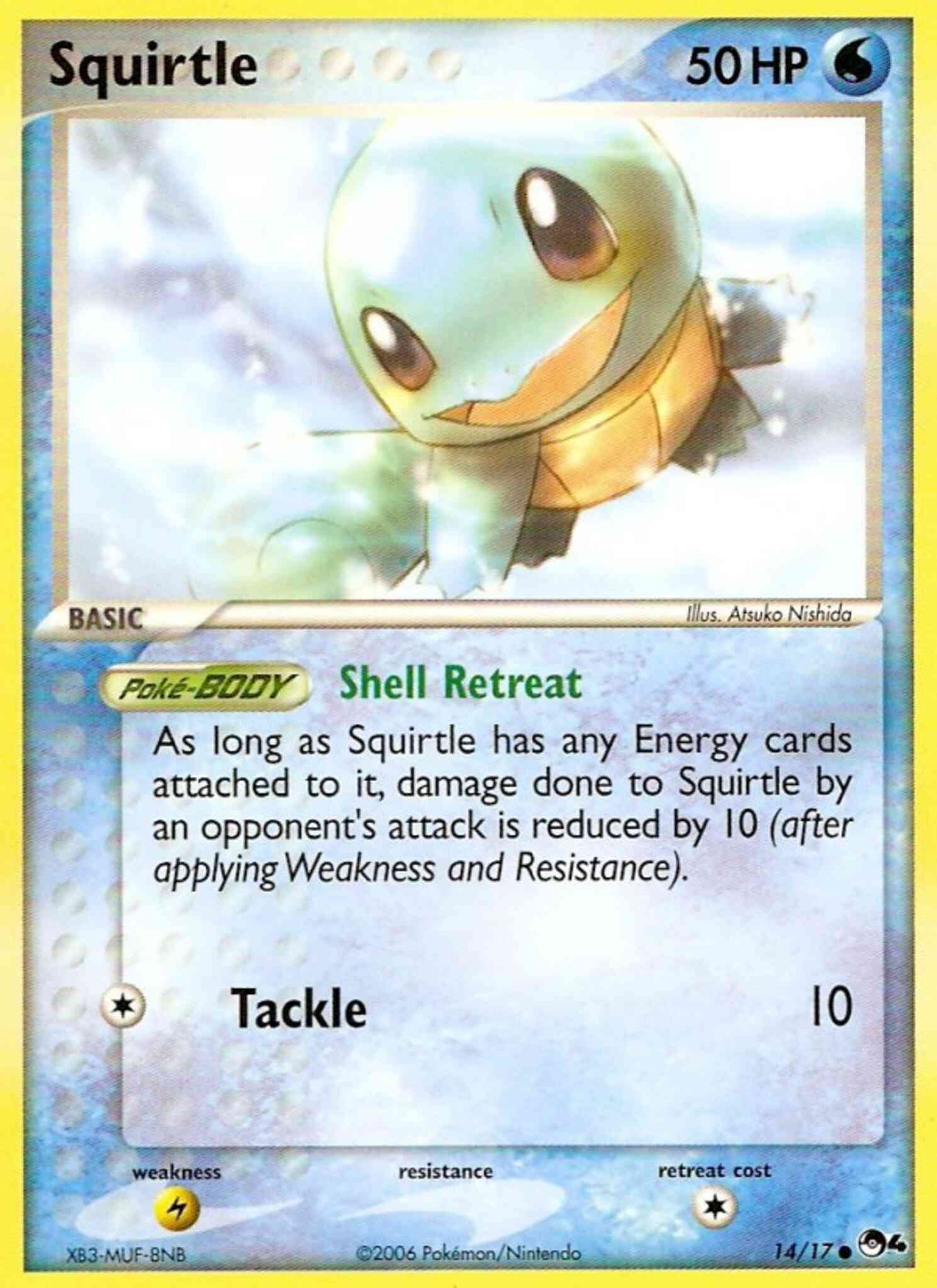 Squirtle - 14/17 - Common [pop4-14] [Non-Holo]