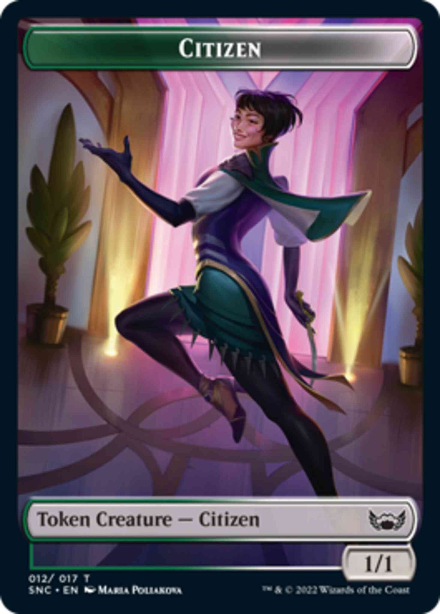 Citizen Token (12) // Food Token (35) [Streets of New Capenna: Commander: Tokens] [Non-Foil]