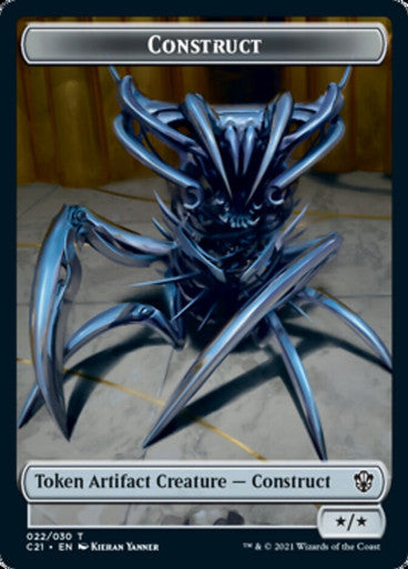 Construct Token (22) // Treasure Token (07) [Commander 2021 Tokens] [Non-Foil]