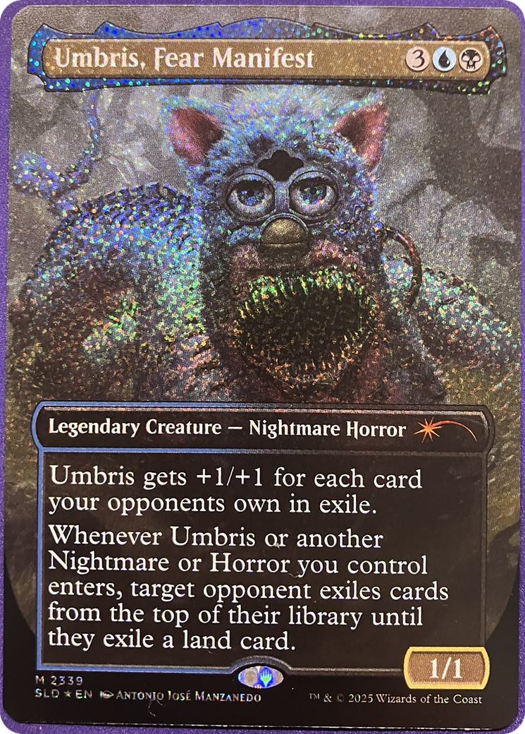 Umbris, Fear Manifest [2339] [Borderless] [Furby: The OddBodies] [Secret Lair Drop] [Confetti Foil]