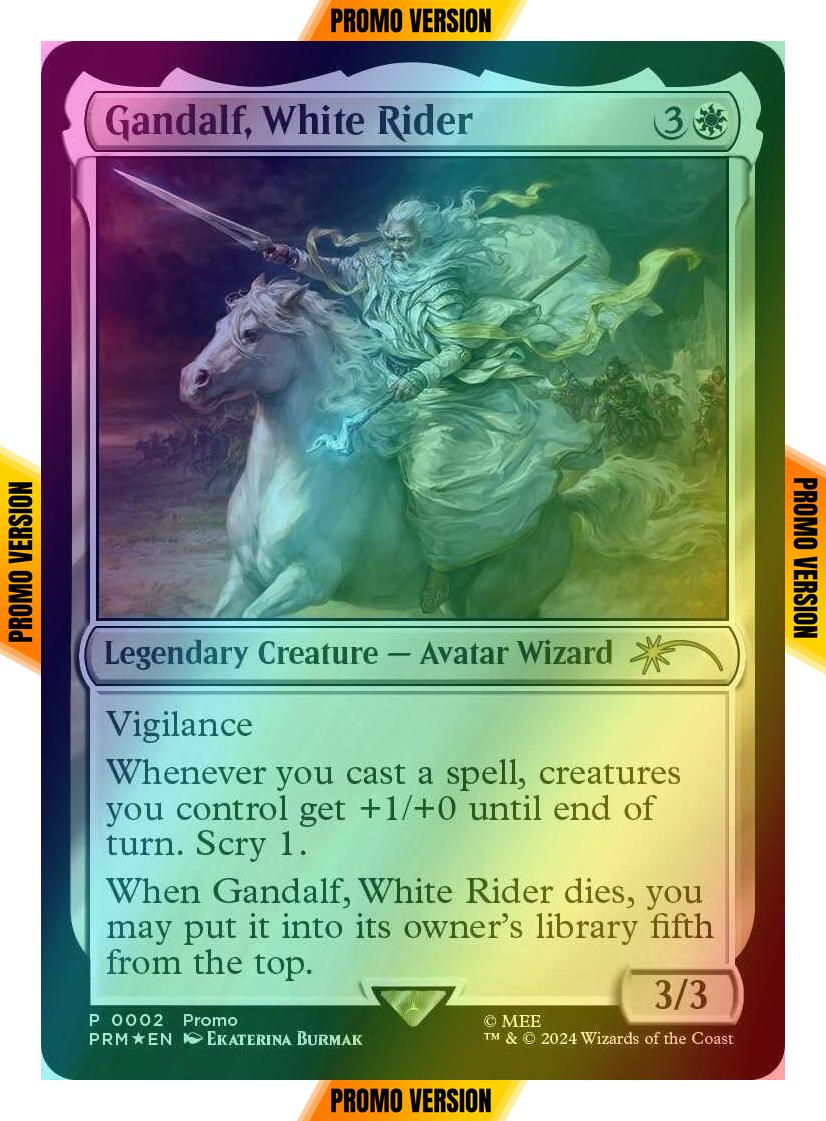 Gandalf, White Rider [2] [Tales of Middle-earth Deluxe Commander Kit] [Foil]